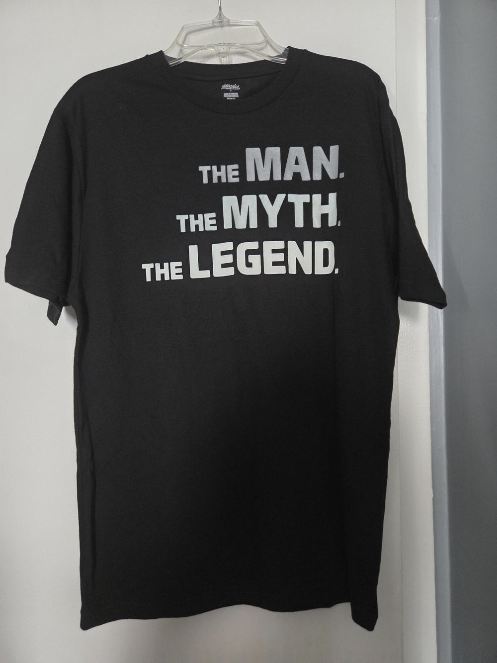 The Man The Myth The Legend Short Sleeve Graphic Tee - Black